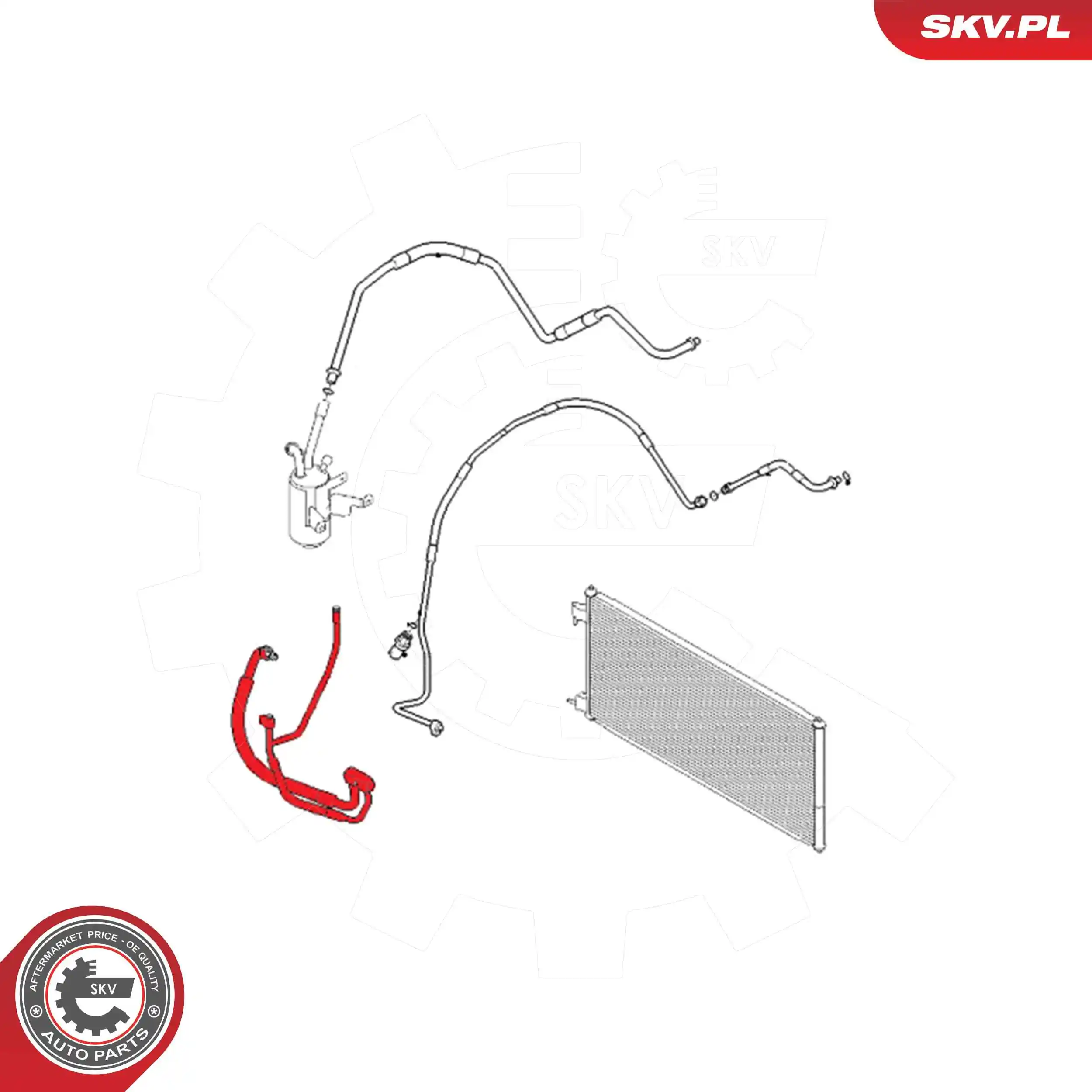 High-/Low Pressure Line, air conditioning 54SKV638
