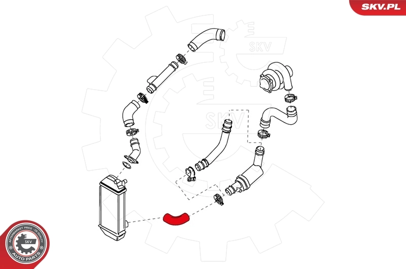 ESEN SKV 24SKV088 Charge Air Hose