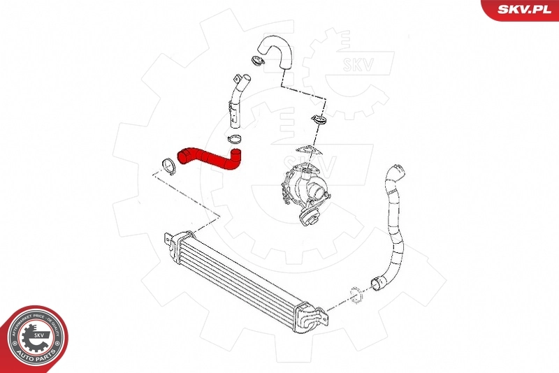 ESEN SKV 43SKV300 Charge Air Hose