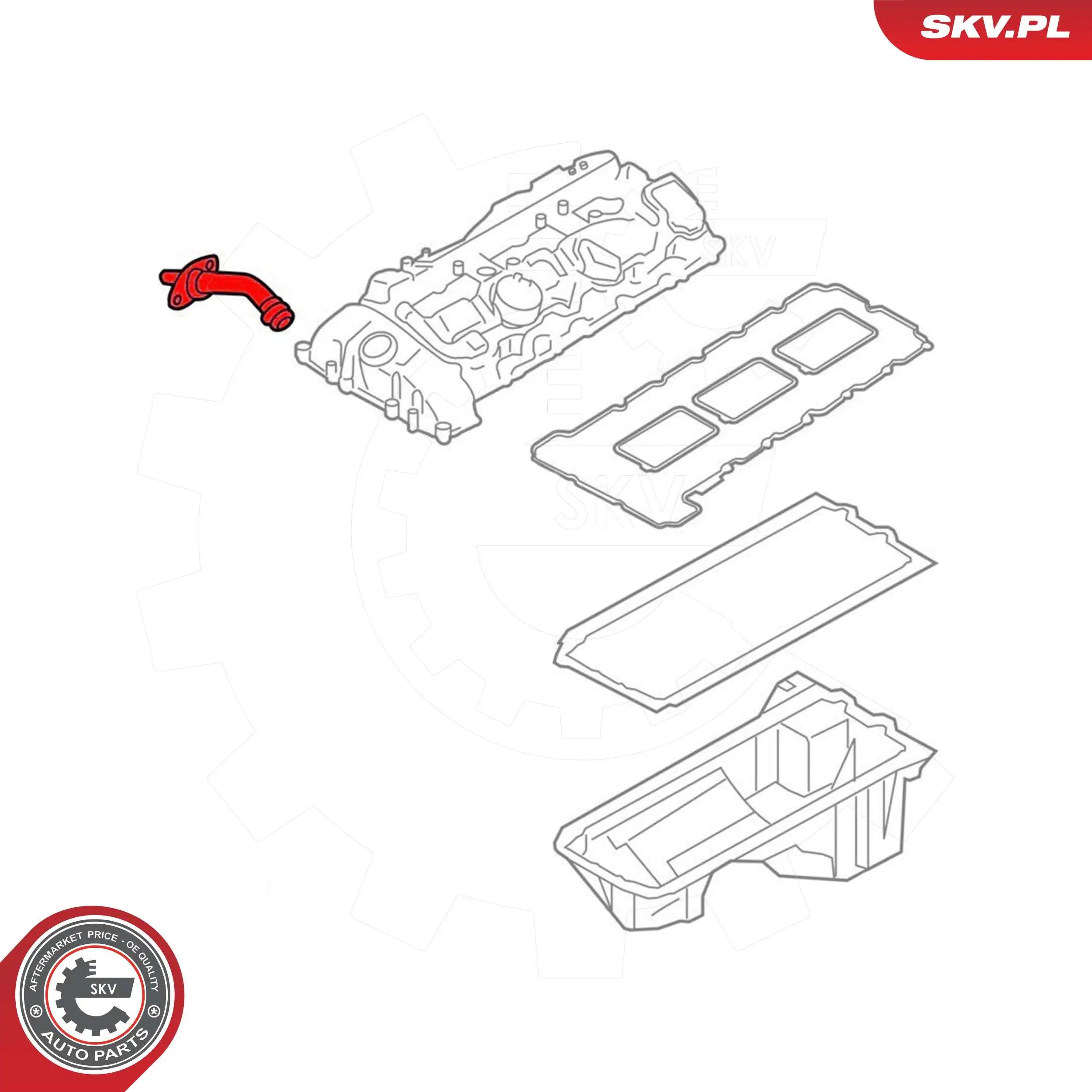 ESEN SKV 54SKV743 Hose, crankcase ventilation