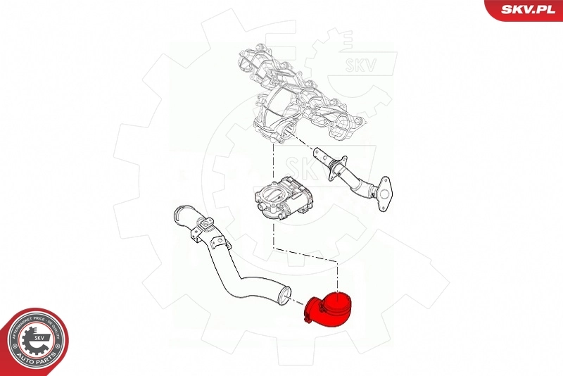 ESEN SKV 43SKV348 Charge Air Hose