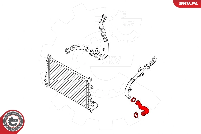 Charge Air Hose 43SKV390