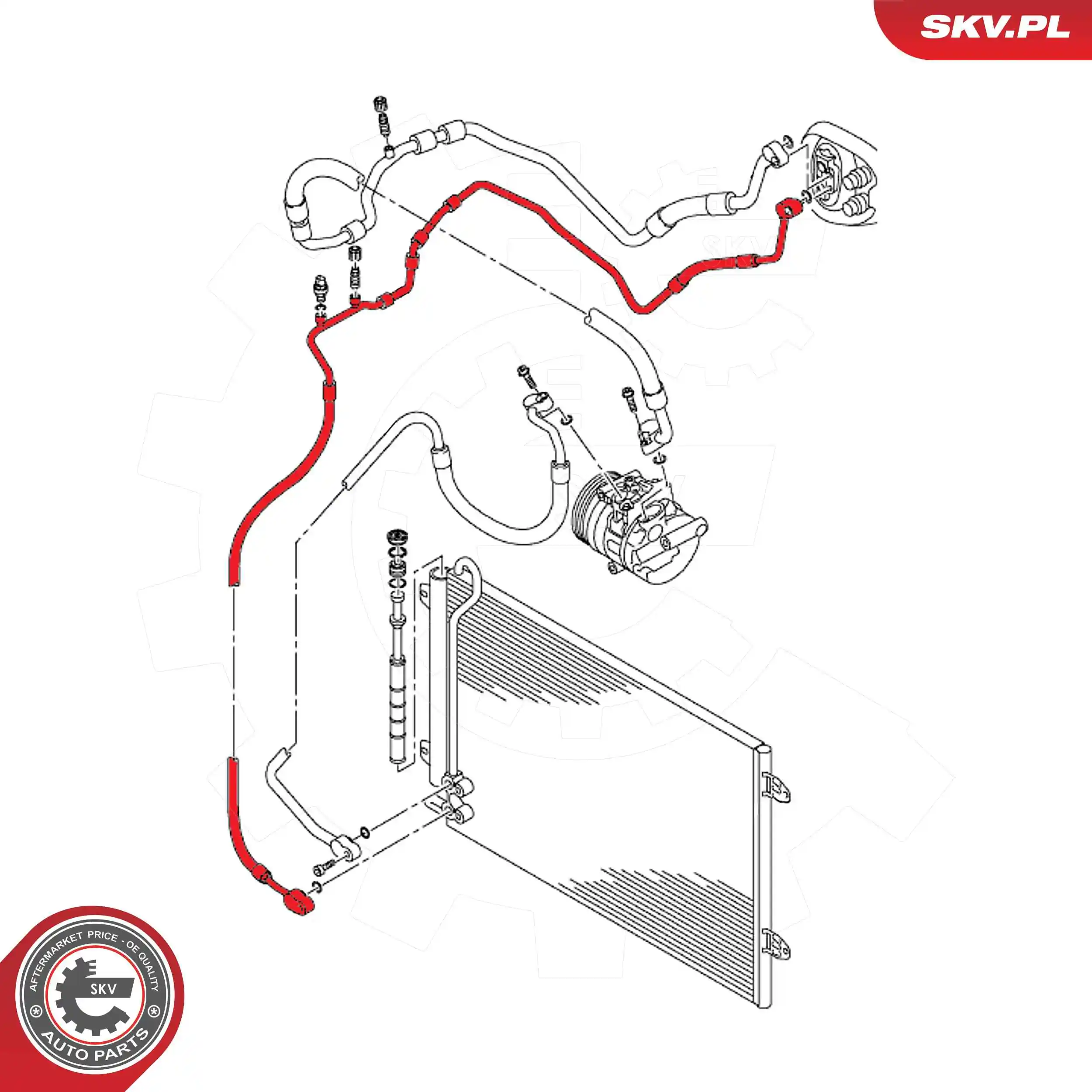 High Pressure Line, air conditioning 43SKV530