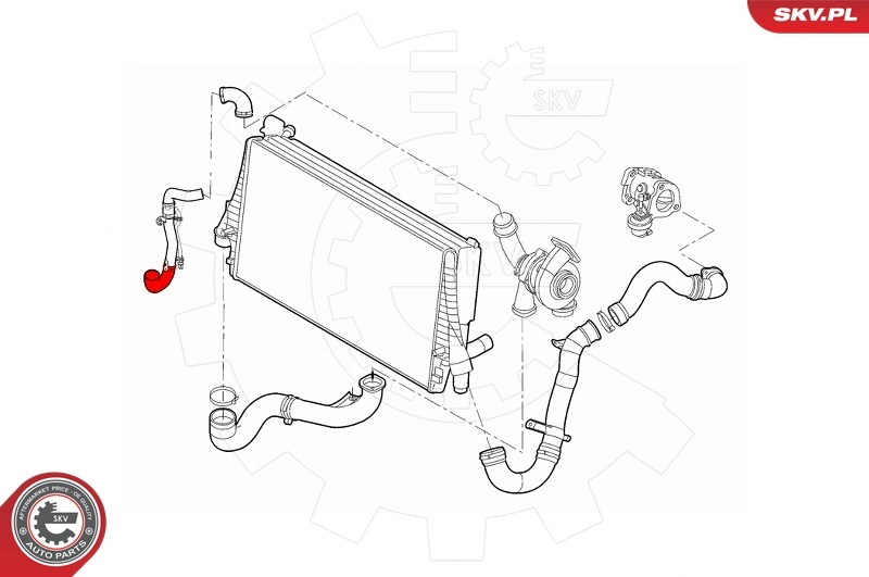 Charge Air Hose 43SKV186