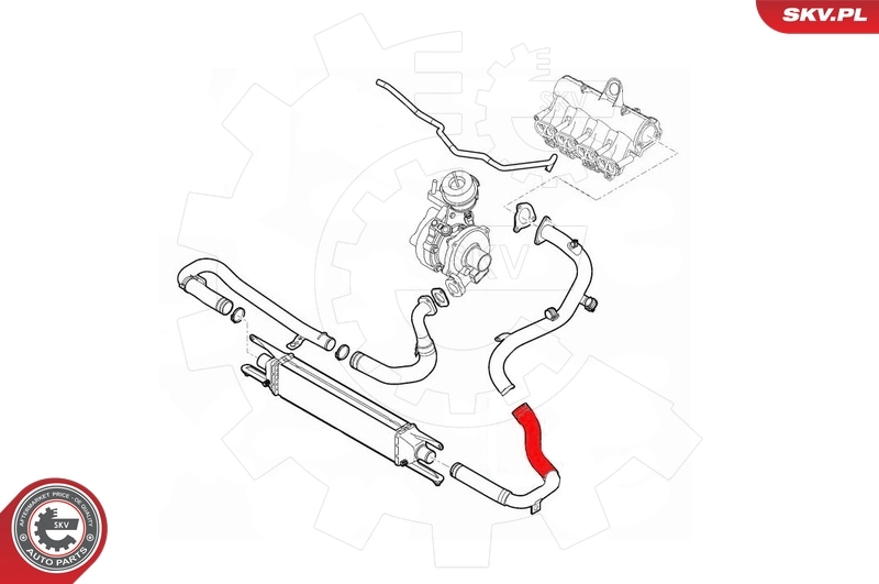 Gaine de suralimentation 43SKV055