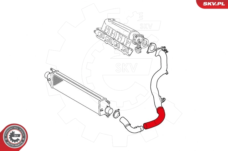 ESEN SKV 43SKV036 Charge Air Hose