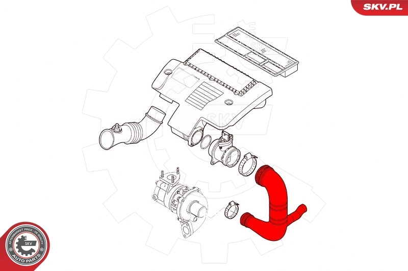 Charge Air Hose 43SKV228