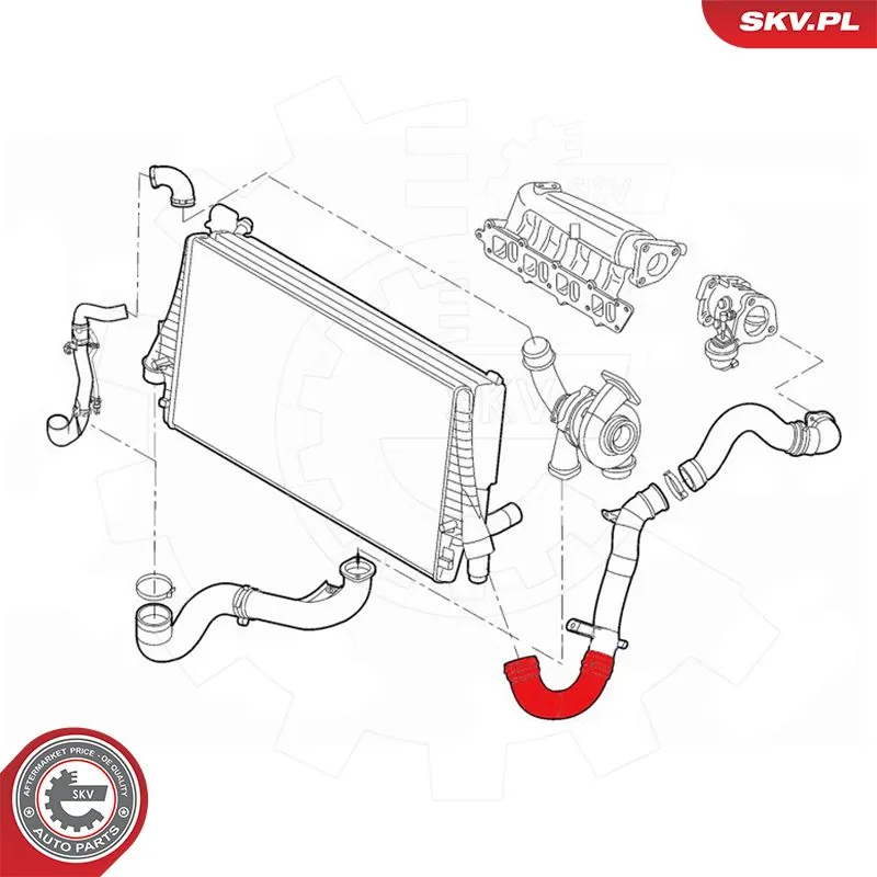 Charge Air Hose 54SKV016