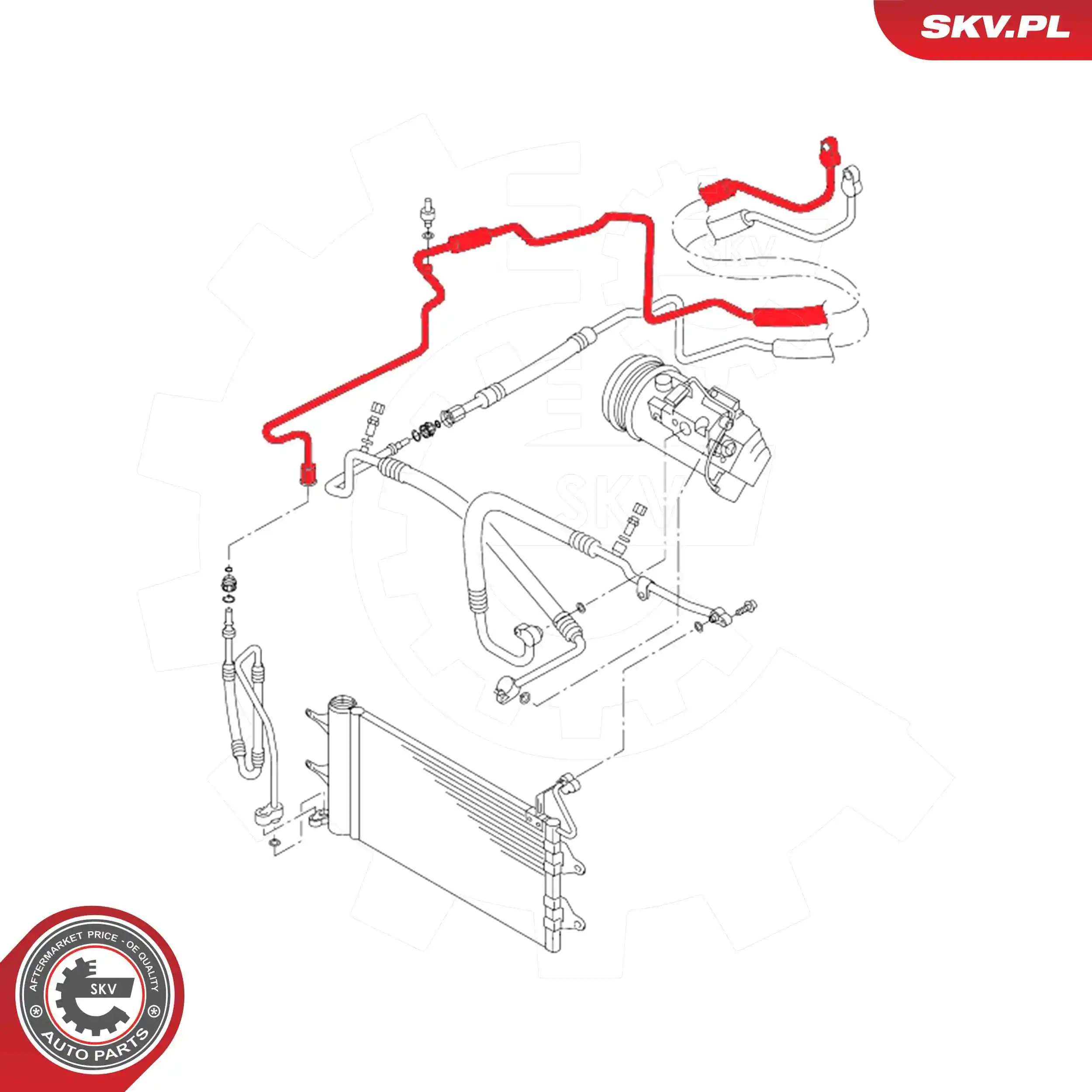 High-/Low Pressure Line, air conditioning 54SKV706