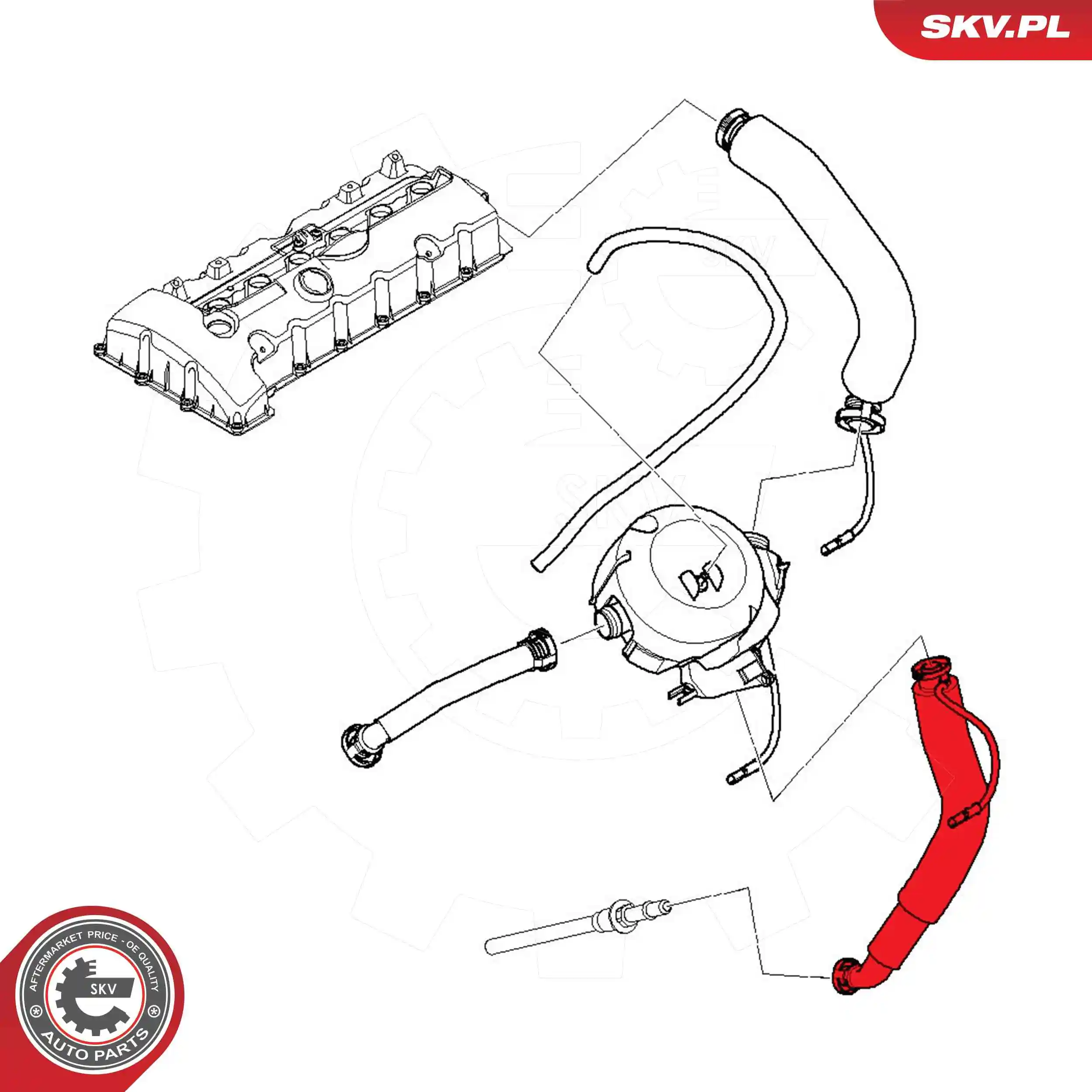 Hose, crankcase ventilation 54SKV755