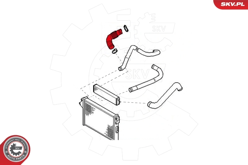 Charge Air Hose 43SKV090