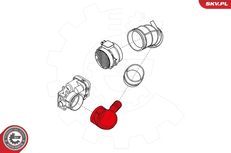 Intake Hose, air filter 24SKV480