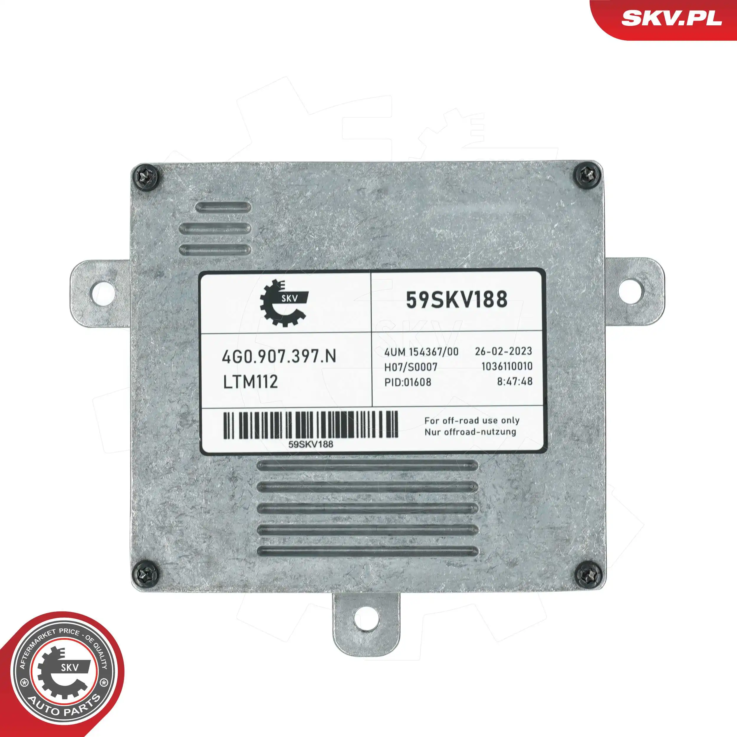 Control Unit, lights 59SKV188