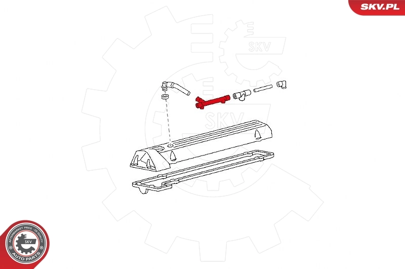 Hose, crankcase ventilation 31SKV122