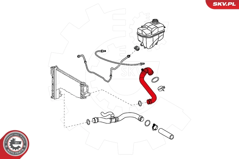 ESEN SKV 24SKV299 Radiator Hose