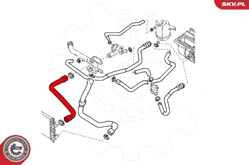 ESEN SKV 24SKV225 Radiator Hose