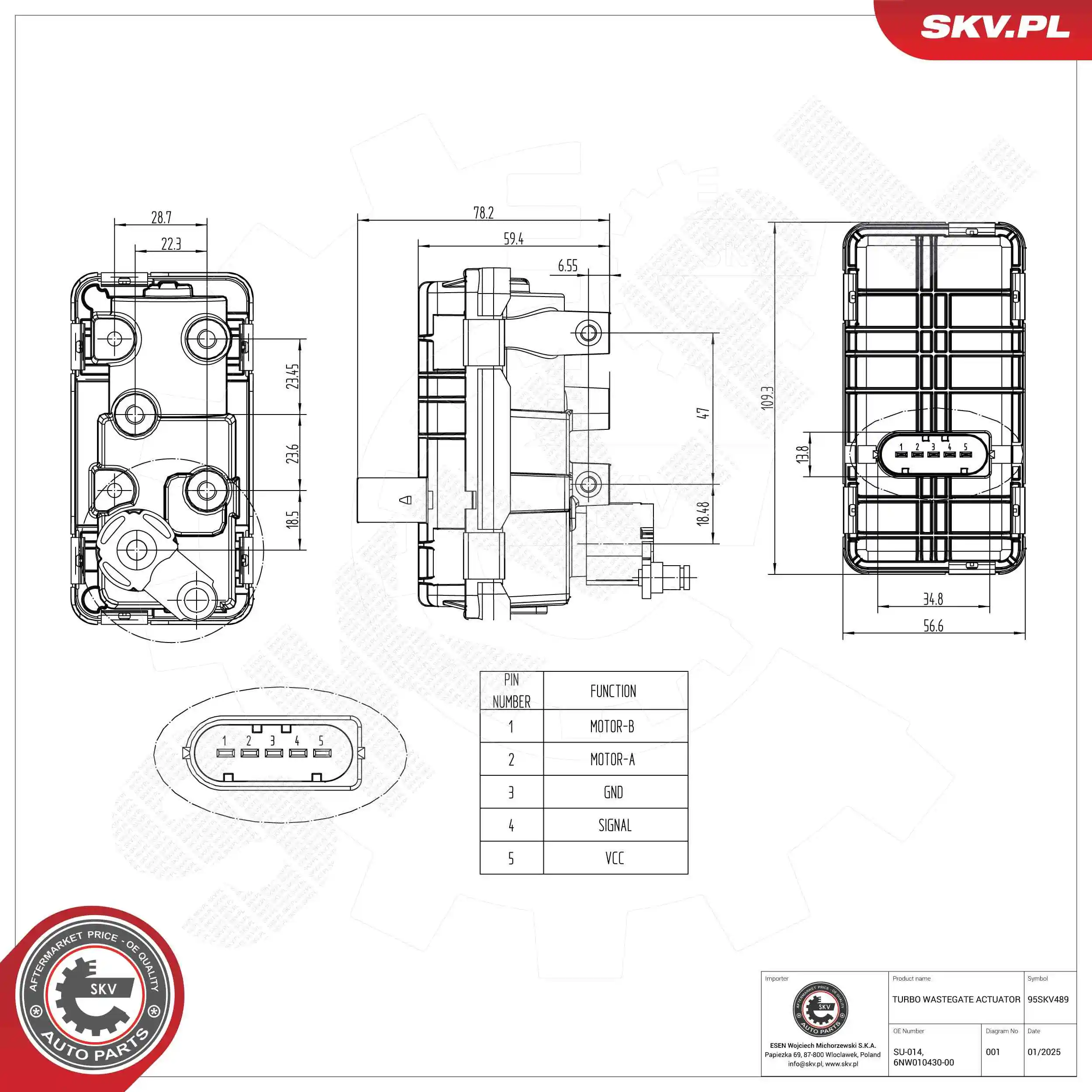 Boost Pressure Control Valve 95SKV489