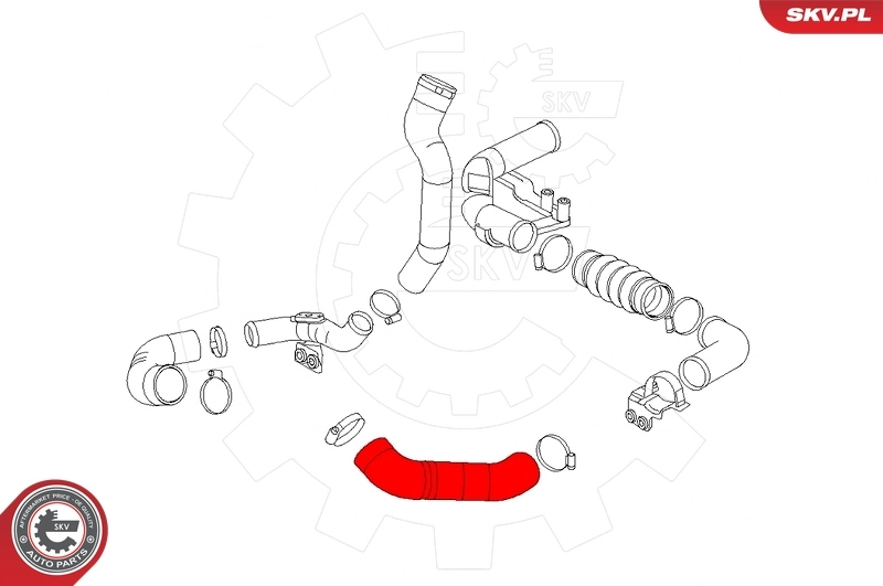 Charge Air Hose 43SKV378