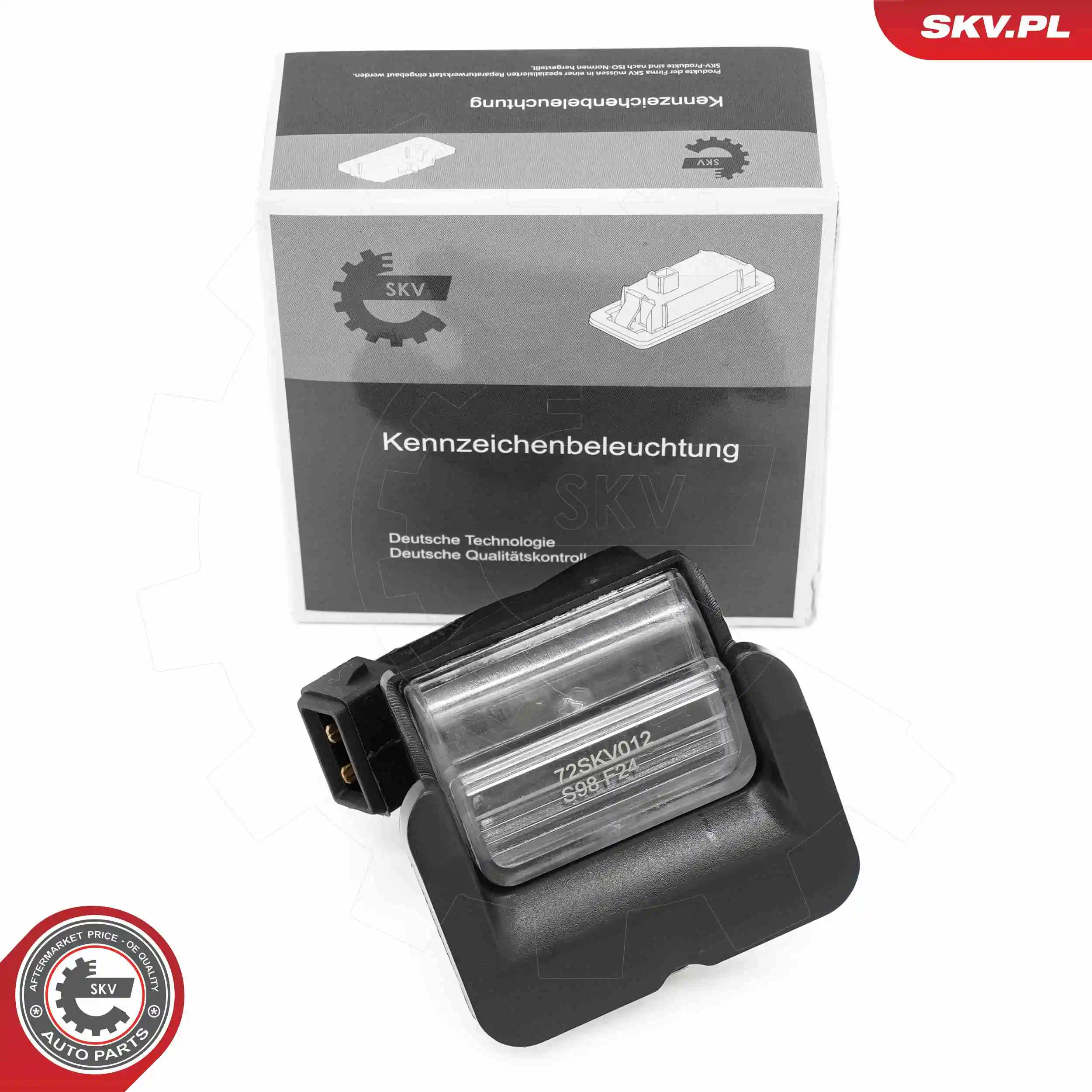 Licence Plate Light 72SKV012