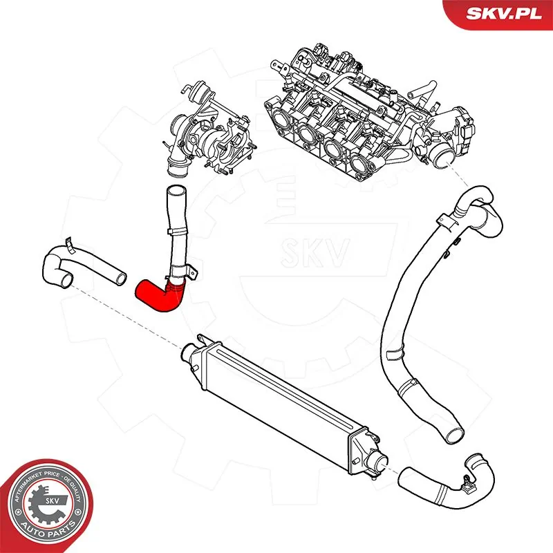 ESEN SKV 54SKV058 Charge Air Hose