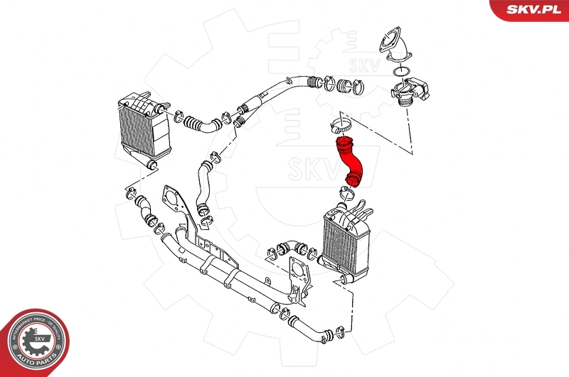 ESEN SKV 24SKV529 Charge Air Hose
