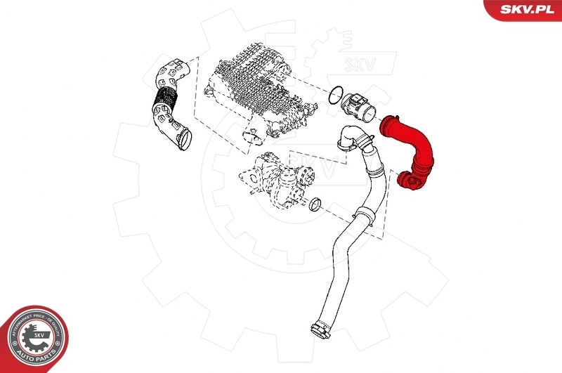 Charge Air Hose 43SKV100