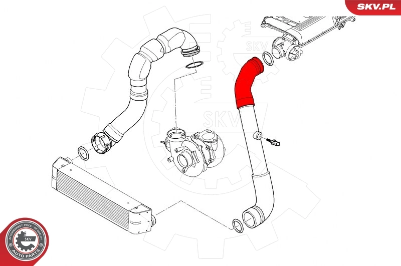 ESEN SKV 43SKV206 Charge Air Hose