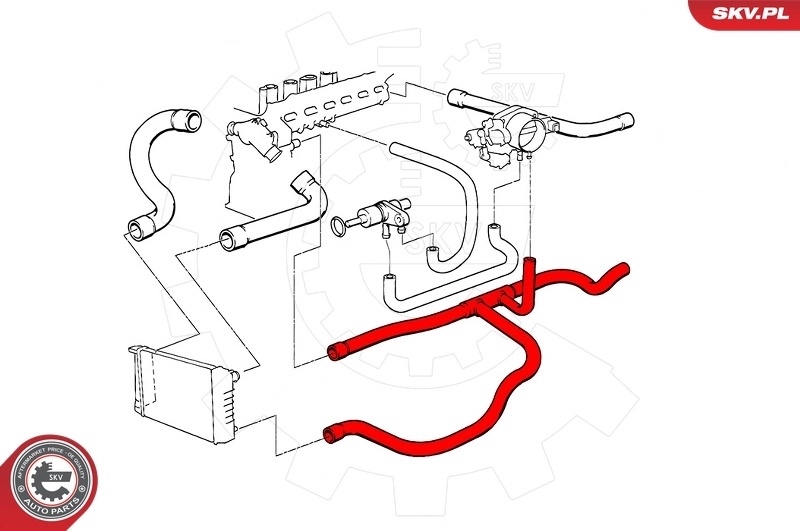 ESEN SKV 24SKV263 Radiator Hose