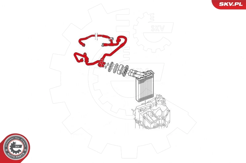 Hose, heat exchanger (heating) 43SKV818