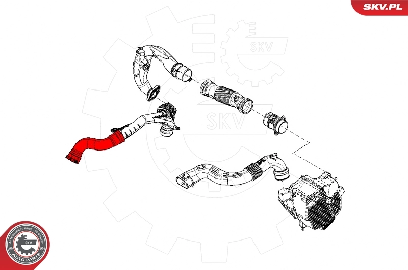 Charge Air Hose 43SKV136