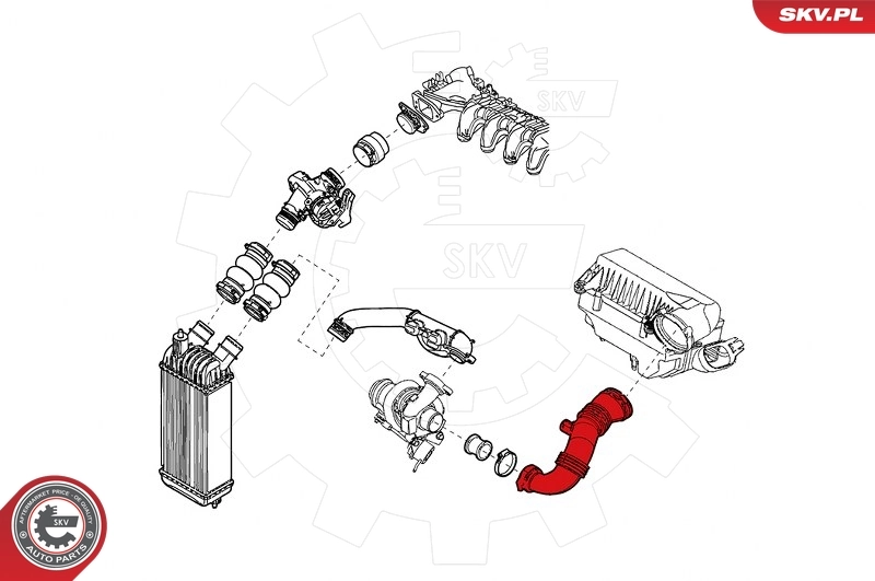 Charge Air Hose 24SKV859