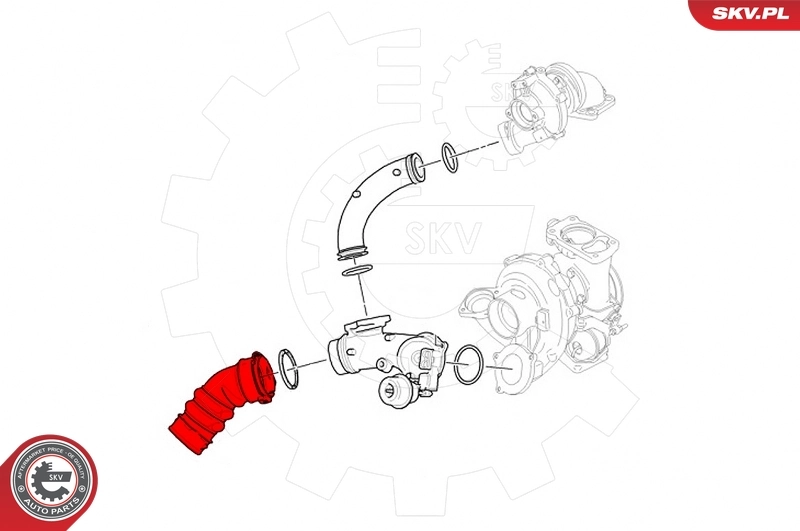 Charge Air Hose 43SKV375