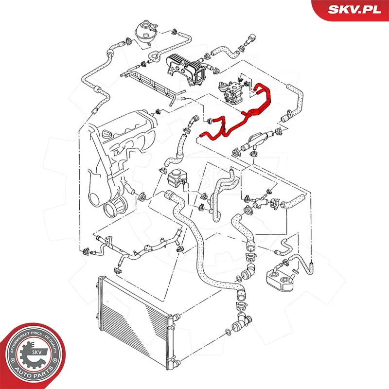 ESEN SKV 43SKV607 Coolant Pipe