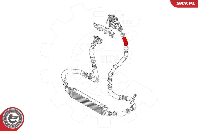 ESEN SKV 43SKV215 Charge Air Hose