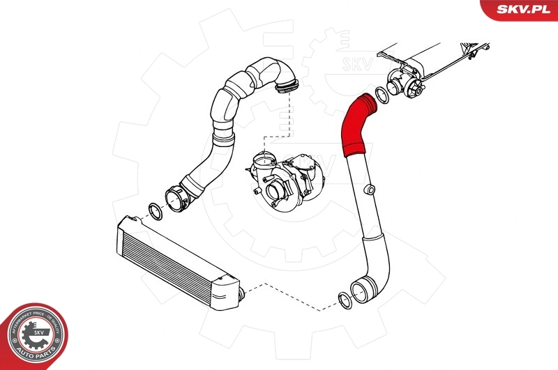 ESEN SKV 43SKV057 Charge Air Hose