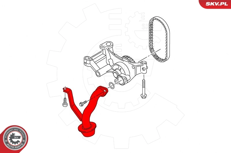 ESEN SKV 43SKV222 Pipe, oil filler neck