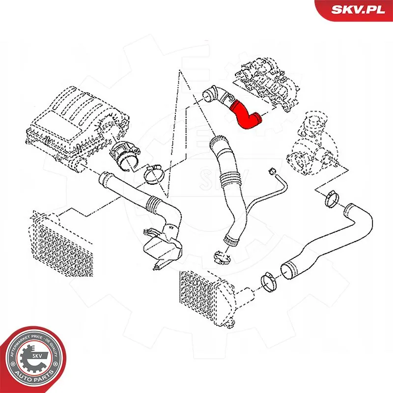 ESEN SKV 54SKV029 Charge Air Hose