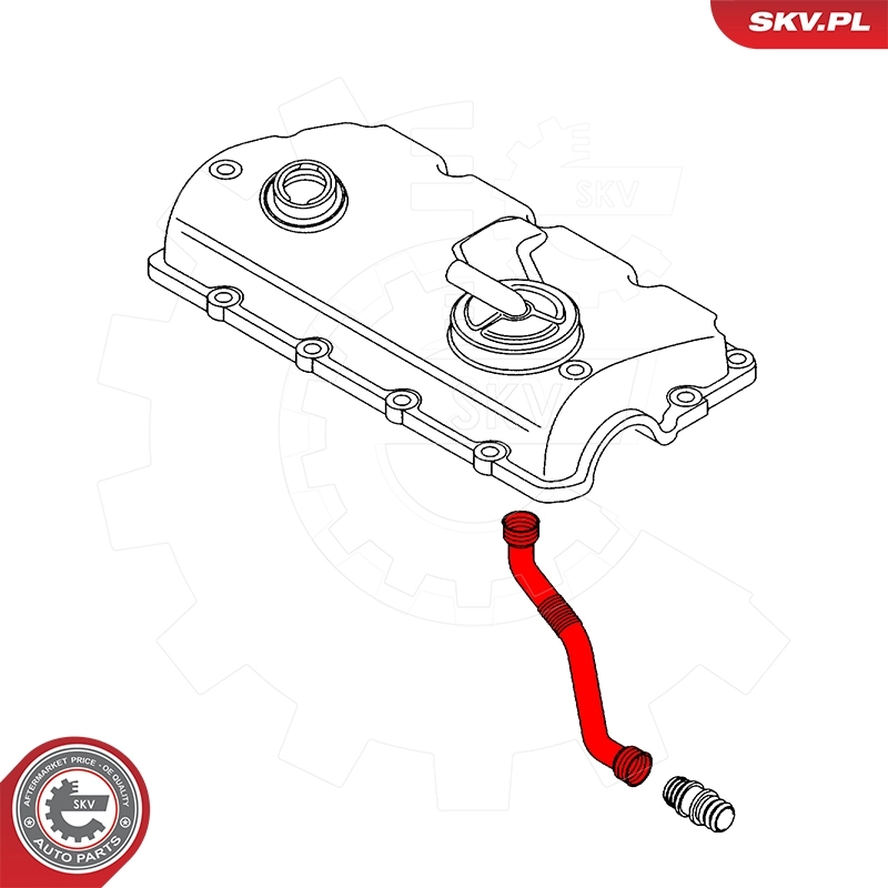 Hose, crankcase ventilation 96SKV080