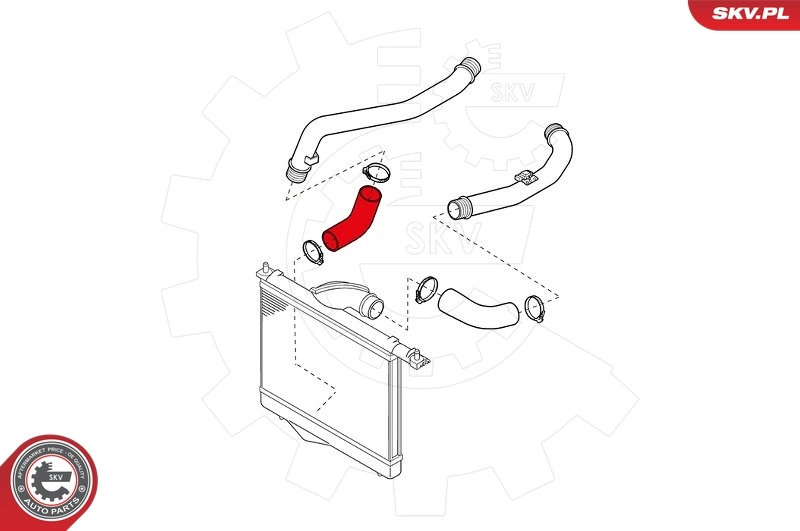 ESEN SKV 24SKV853 Charge Air Hose
