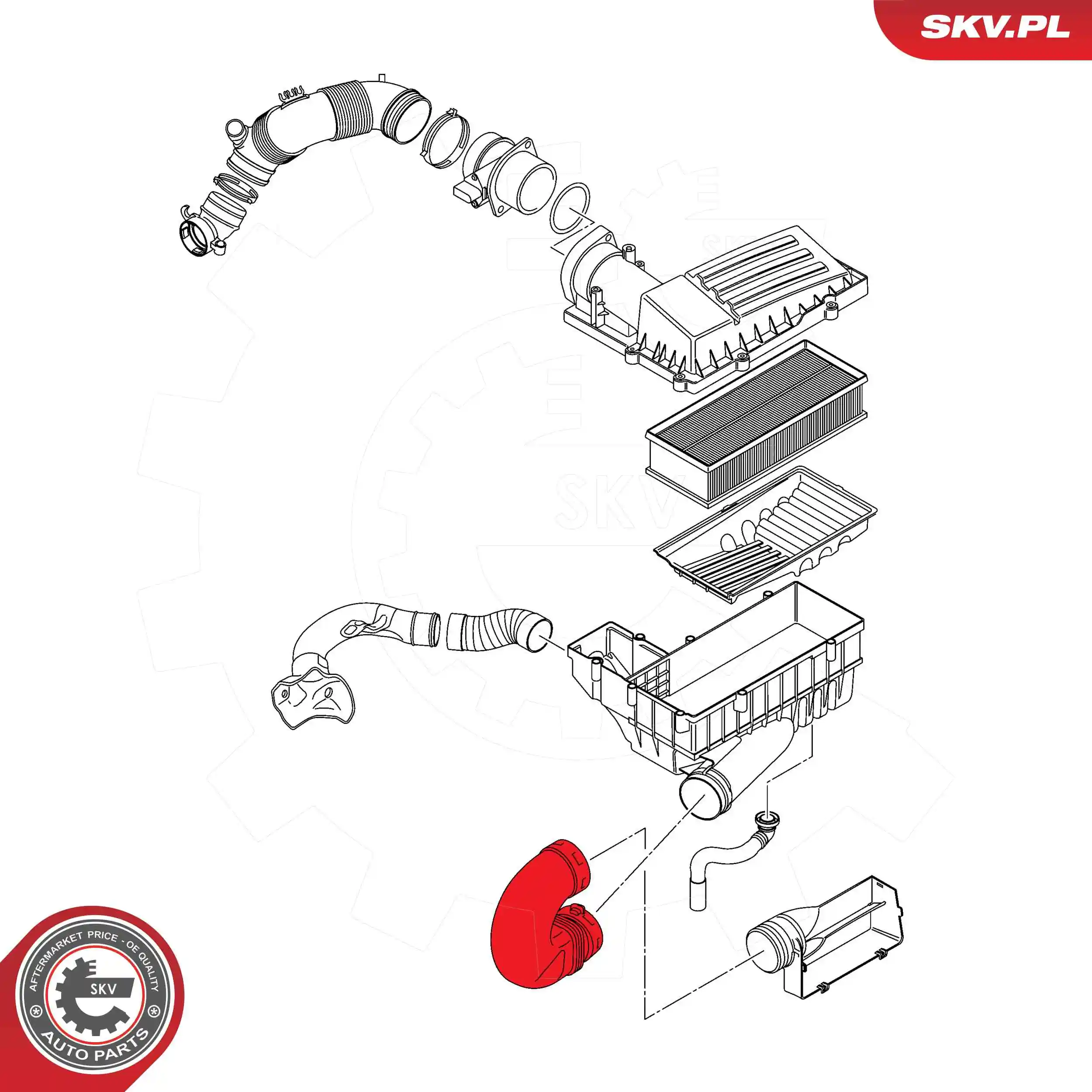 ESEN SKV 54SKV807 Radiator Hose
