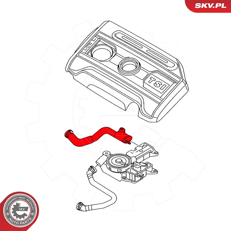 Hose, crankcase ventilation 54SKV036