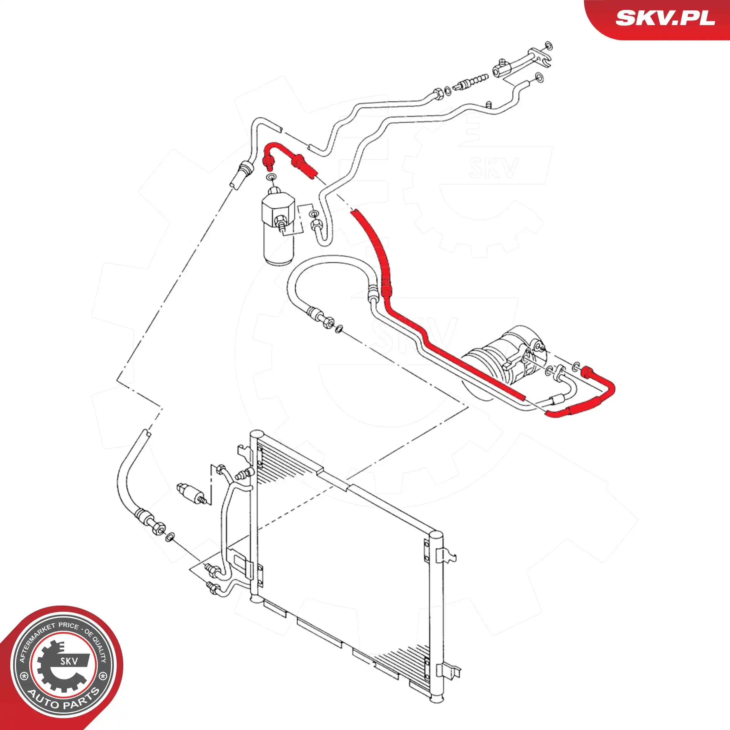 High Pressure Line, air conditioning 43SKV546