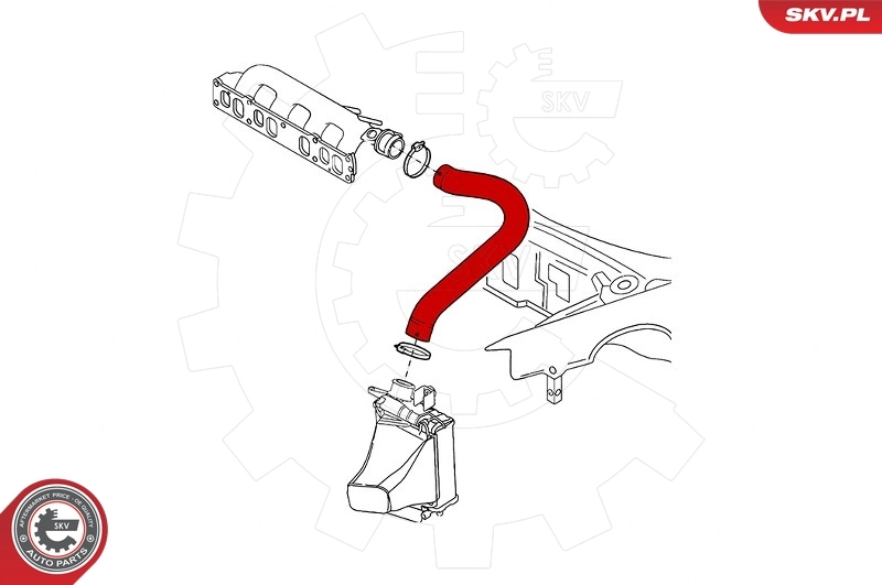 Charge Air Hose 43SKV150