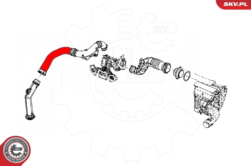 Charge Air Hose 43SKV376