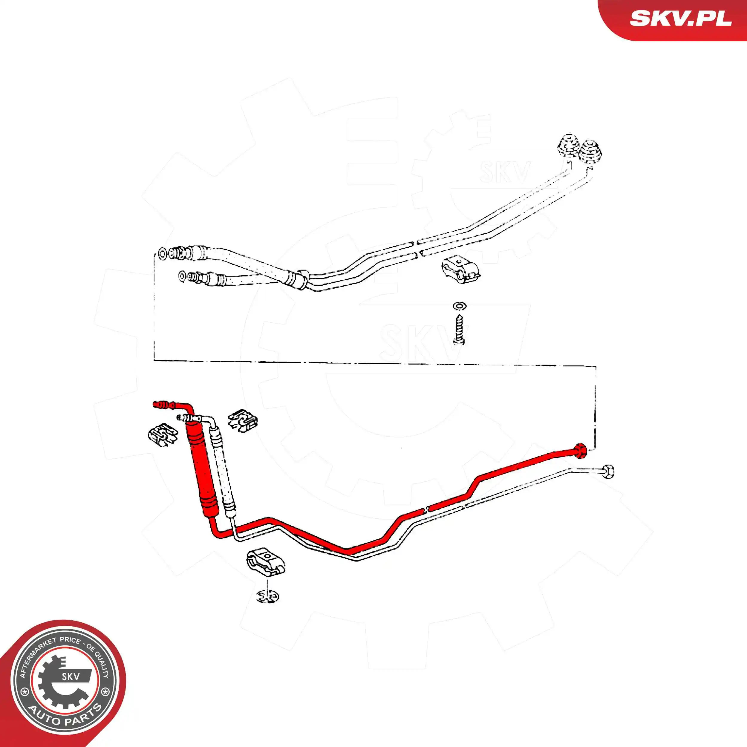 ESEN SKV 54SKV721 High-/Low Pressure Line, air conditioning