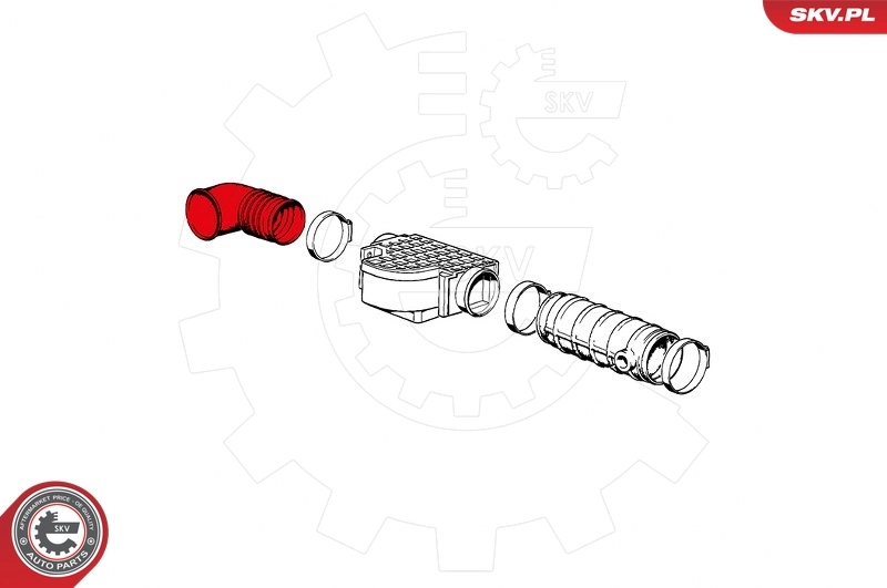 Intake Hose, air filter 24SKV493