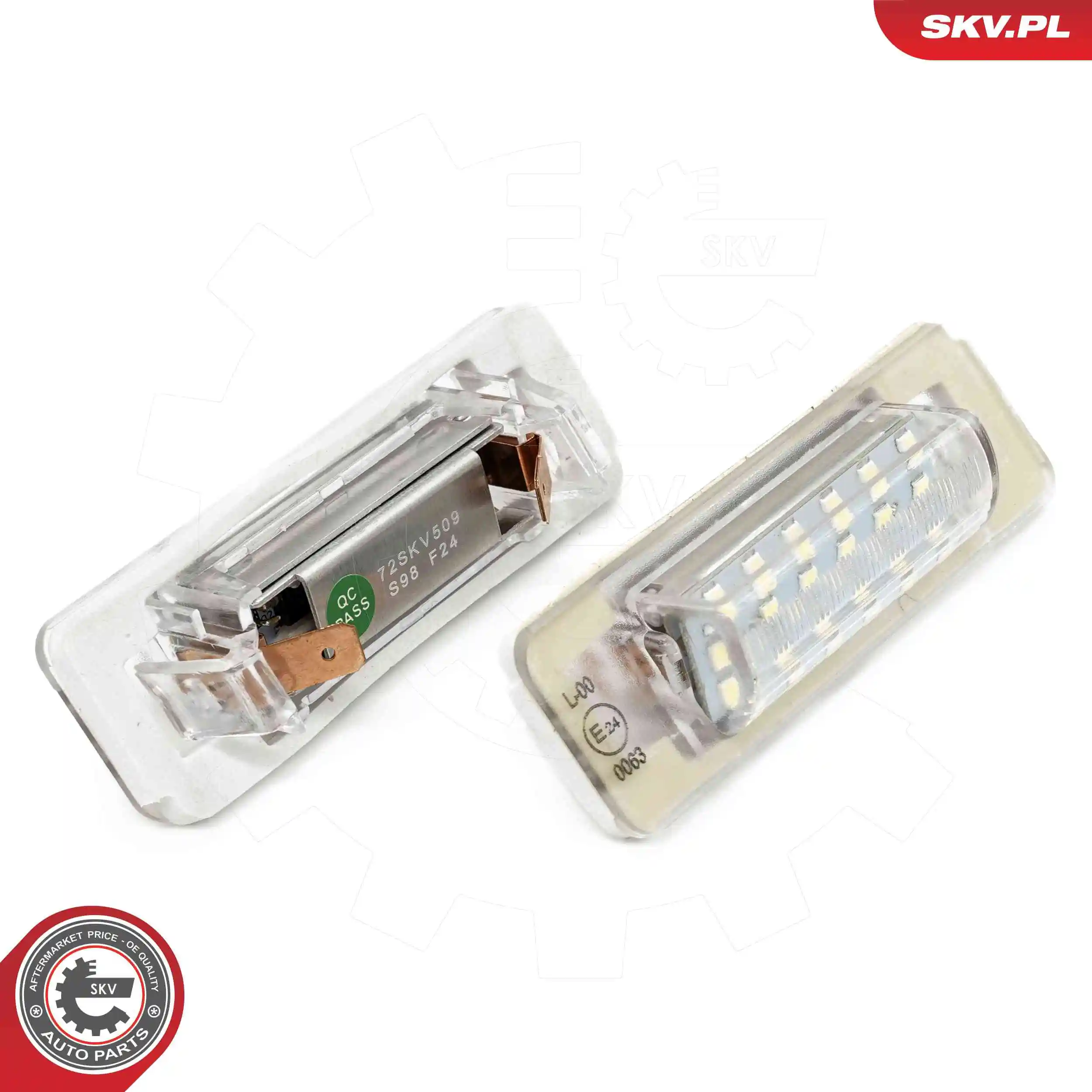 Lampu plat nomor 72SKV509