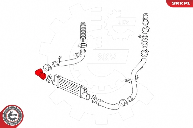 ESEN SKV 43SKV338 Charge Air Hose