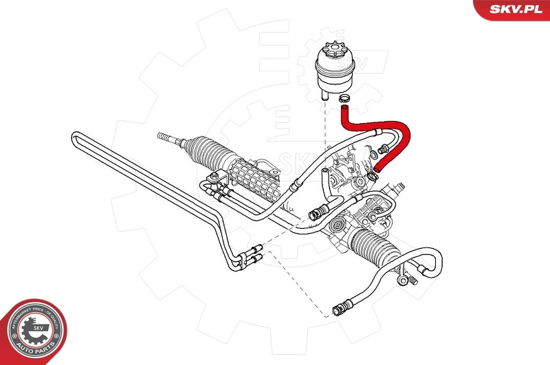 Intake Hose, air filter 24SKV449