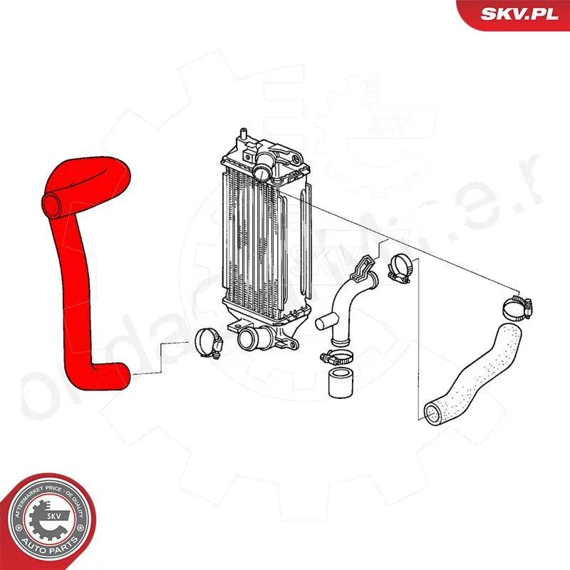 ESEN SKV 54SKV015 Charge Air Hose